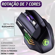 Mouse Gamer Anúbis 3200 DPI RGB 7 Botões: Precisão e Estilo para Seus Jogos e Trabalho - imagem 3