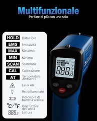 Termômetro Infravermelho Digital - Precisão Profissional para Culinária, Fornos e Mais! - imagem 4