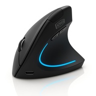 Mouse Vertical Ergonômico Sem Fio Recarregável: Conforto, RGB e Precisão para Seu Setup - imagem 1