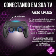 Controle Bluetooth Sem Fio Premium para PS4/PC - Jogue com Liberdade e Precisão! - imagem 4
