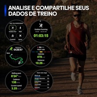 Smartwatch Zeblaze Stratos 3 Pro: Tela HD AMOLED 1.43", GPS Preciso e +100 Modos Esportivos - imagem 5