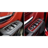 Acabamento Interno Fibra de Carbono Premium para Dodge RAM 1500/2500/3500 (2019-2024) - Estilo Esportivo Vermelho - imagem 4