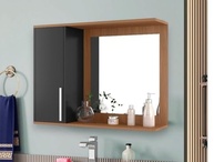 Armário Espelheira para Banheiro Space com Porta – Design Moderno e Funcionalidade Premium - imagem 2