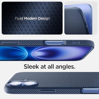 Capa Spigen Liquid Air Armor para iPhone 16 - Azul Marinho | Proteção Premium - imagem 4