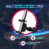 Suporte Celular Moto Premium com Carregador USB Impermeável e Antivibração - imagem 5