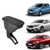 Apoio de Braço Premium para Sandero, Logan e Duster Outdoor - Tecido Grafite com Costura Cinza - imagem 3