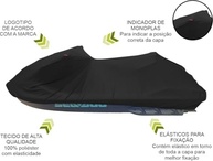 Capa Premium Preta para Jet Ski Sea Doo GTI-SE 170: Proteção Imbatível! - imagem 5