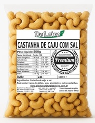 Castanha de Caju Torrada Inteira Com Sal – W1 Premium (500g) - imagem 1