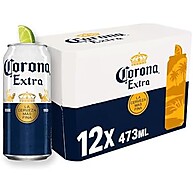 Corona Extra 12 Latas 473ml: Refrescância Premium - imagem 1