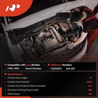 Conjunto Mangueira Aquecedor HVAC A-Premium para Jeep Grand Cherokee ZJ 96-98 (5.2L/5.9L) - Peça de Reposição #55036895 - imagem 3