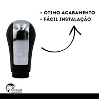 Manopla de Câmbio S-10 2012-2018 6 Marchas Preta com Tampa Cromada - Upgrade Premium - imagem 3