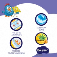 Fralda Babysec Galinha Pintadinha P: Proteção Premium! - imagem 2