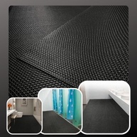 Tapete Antiderrapante Premium para Banheiro e Chuveiro - Segurança e Estilo em Áreas Molhadas (Preto Ondas, 0,60 x 1,00 m) - imagem 4