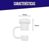 Tampa Protetora para Canudo de Copo Térmico em Silicone - Tampa Premium para Canudos de 10mm - imagem 3