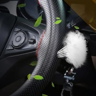 Capa Volante Couro Ecológico Universal Preta - Toque Premium e Fácil Instalação - imagem 4