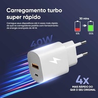 Carregador Turbo 40W USB-C + Cabo Lightning Premium LAGUS - iPhone X ao 14 - imagem 5