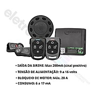 Alarme Taramps TW20 G4: Segurança Completa com Controle de Presença - imagem 2