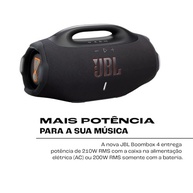JBL Boombox 4: Caixa de Som Bluetooth com Som JBL Pro, Graves Personalizáveis e Bateria de 34h (Preta) - imagem 3