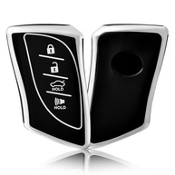 OFFCURVE Capa Protetora Premium para Chave Lexus ES350, ES300h, UX200, LS500, LC500 - Prata e Preta - imagem 2
