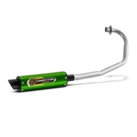 Escapamento Pro Tork Competition Curva Preta Titan 150 KS/ES 2004-2008 Verde - Som Esportivo e Design Único - imagem 1