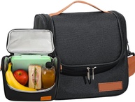 Bolsa Térmica Preta 6L com Alça de Ombro - Ideal para Marmita, Academia e Passeios - imagem 1