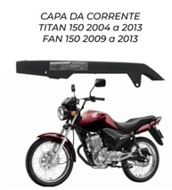 Protetor de Corrente Moto Honda Titan 150 (04-13) e Fan 150 (09-13) - Preto Original - imagem 2