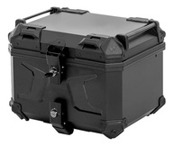 Bauleto Plástico Preto 45L Amolfadado com Suporte Universal para Motos Honda, Yamaha, Bajaj e BMW - imagem 2