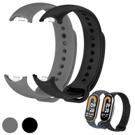 Kit 2 Pulseiras para MI Band 8 Cor Preto e Cinza Bracelete em Silicone TPU Regulavel Macia Confortavel e Regulagem para Vários Tamanhos - imagem 1