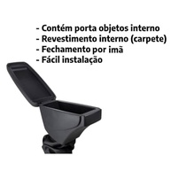 Apoio de Braço Courvin Preto com Costura Cinza para Tr4 (2002-2015+) - imagem 4