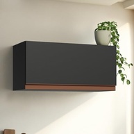 Armário Aéreo Madesa Reims 70 cm 1 Porta - Design Moderno em Preto - imagem 3