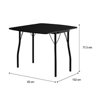 Conjunto Mesa Extensível com 4 Banquetas Preto - Design Moderno e Espaço Otimizado - imagem 4