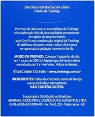 Chá Preto Lady Grey 20G - Caixa com 10 Unid - imagem 3