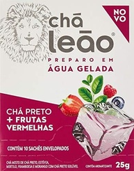 Leão Chá Gelado Chá Preto E Frutas Vermelhas 10 Sachês - imagem 4