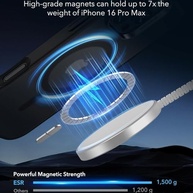 Capa ESR Classic Hybrid HaloLock para iPhone 16 Pro Max - Proteção Premium e MagSafe | Preto Fosco - imagem 3