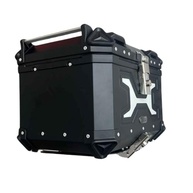 Baú Bauleto Alumínio Preto 45L Universal para Moto BMW, Bajaj, Honda, Yamaha - imagem 3