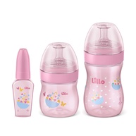 Kit Primeiros Passos Lillo Rosa - Mamadeiras Seguras e Práticas para Bebês - imagem 1
