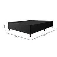 Cama Box Casal 1,38m Prince Preto em Suede com Design Moderno e Conforto Premium - imagem 4