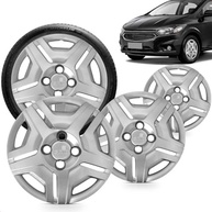 Kit 4 Calotas Aro 14 Prata Grid para Onix e Prisma (14-18) - Estilo e Proteção - imagem 2