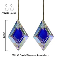 Prismas Apanhadores de Sol de Cristal Geométrico - Decoração com Arco-Íris para Janelas e Ambientes - imagem 3