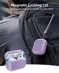 ESR Capa HaloLock para AirPods Pro 2ª Geração: Proteção Total MagSafe Roxa - imagem 5