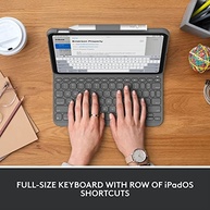 Capa com Teclado Logitech Slim Folio para iPad 10ª Geração: Proteção e Produtividade Bluetooth - imagem 3
