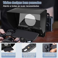 Teleprompter 10.5" para Celular com Controle Remoto e App - Grave Vídeos Profissionais! - imagem 5