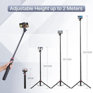 Tripé ULANZI MT-79 206cm: Estabilidade Profissional para Câmera, Luz e Celular - imagem 3