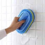 Esponja Mágica Azul - Cabo Ergonômico para Limpeza Profunda de Banheira, Azulejo e Cozinha - imagem 2