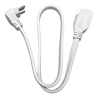 Cabo Prolongador Megatron 3x2.5mm² 20A 250V Branco 0.80m - Potência Segura para seu Micro-ondas - imagem 3