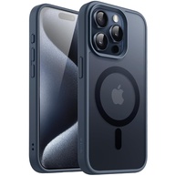 JETech Capa Magnética para iPhone 15 Pro Max: Proteção Fosca Translúcida e Compatibilidade MagSafe (Azul Brilhante) - imagem 1