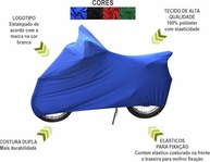 Capa de Tecido Premium Azul para Yamaha Fazer 250 ABS: Proteção e Estilo! - imagem 5