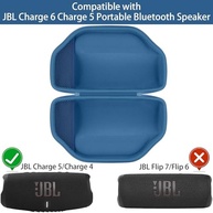 Capa Rígida Baval para JBL Charge 6/5: Proteção Premium e Portabilidade Total (Azul) - imagem 4