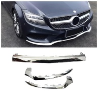 Moldura Cromada Para-choque Dianteiro Mercedes Benz W218 CLS (2015-2018) - Elegância e Proteção - imagem 2