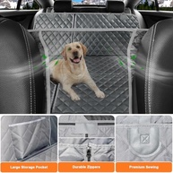 URPOWER Capa de Assento de Carro 6 em 1 para Cães: Proteção 100% Impermeável e Conforto Dividido 60/40 - imagem 4